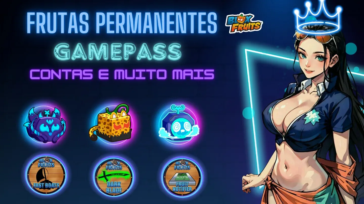 BloxFruits Contas Premium e Frutas