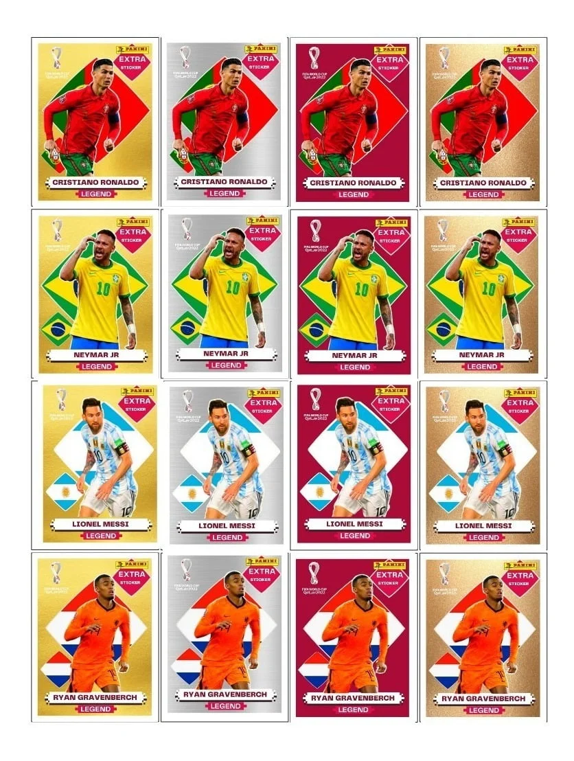 Figurinhas Legends + Coca Cola Copa Mundo 2022 Arquivo Pdf