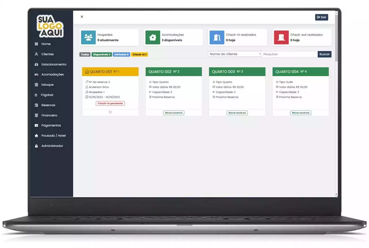 Sistema Gerenciador De Hotéis E Pousadas - Script Php Versão 2.0