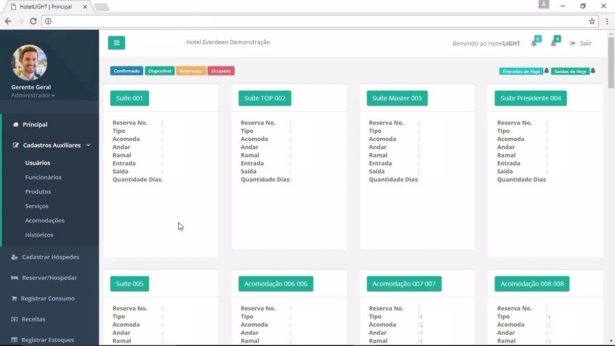 Sistema Para Hotéis E Pousadas Completo C Reserva Script Php