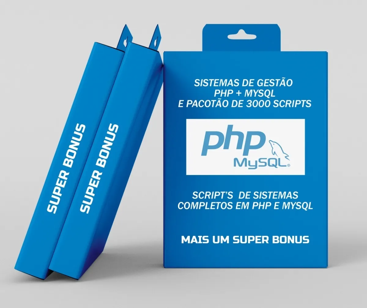 Sistemas De Gestão Php + Mysql E Pacotão De 3000 Scripts Php