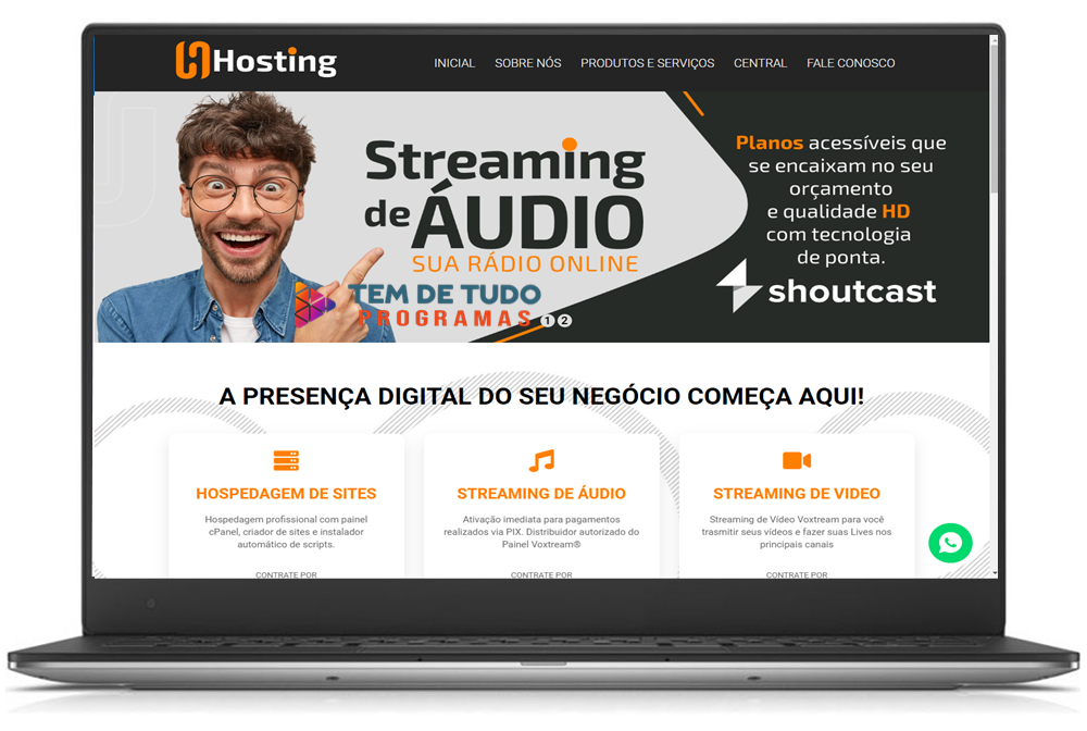 Site para Provedores de Hospedagem 100% responsivo em PHP MySQL