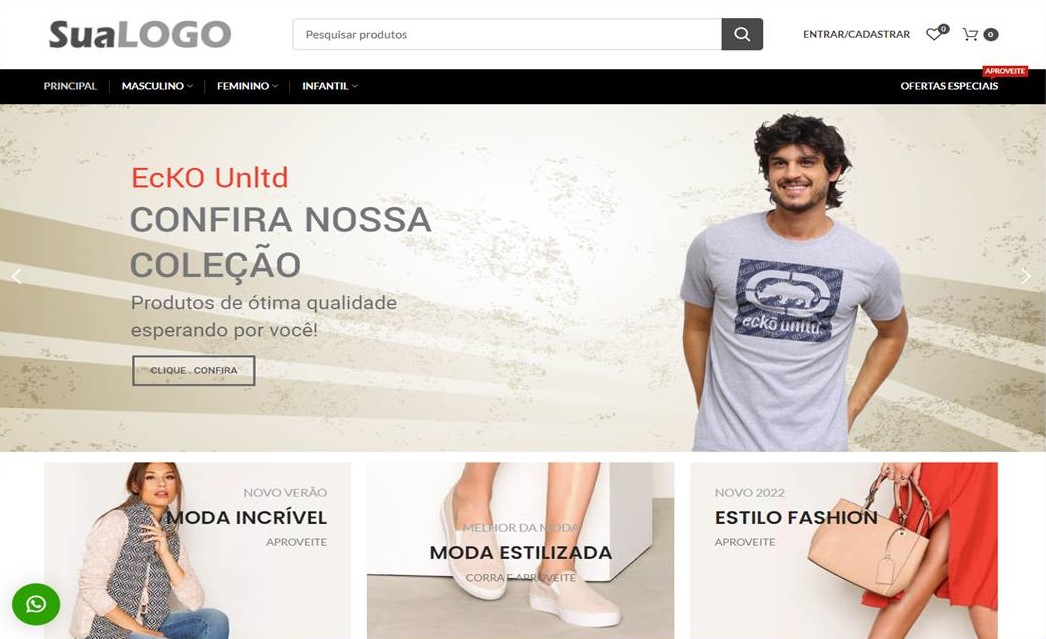Perguntar ao Vendedor  Loja Virtual Para Produtos de Vestuário Pronta para Vender