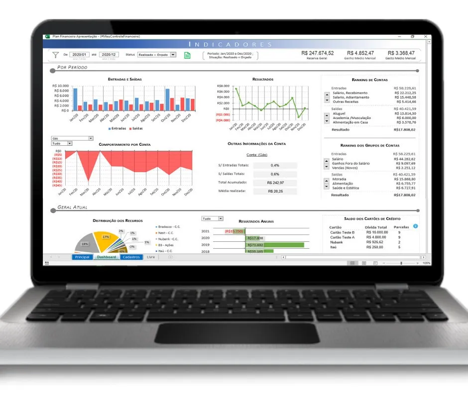 Planilha De Controle Financeiro Pessoal