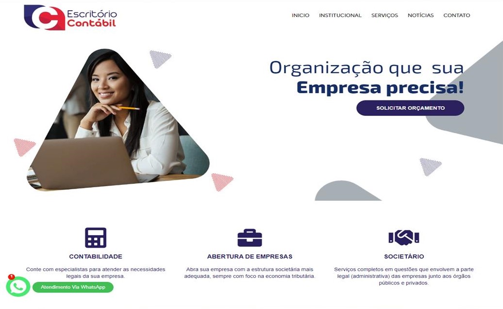 Script Site Pronto Contabilidade e Contadores em php